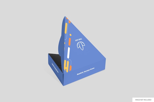 Maqueta de empaque triangular