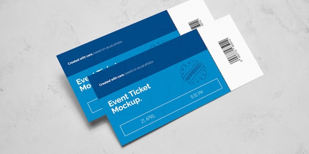 Maqueta de entradas para eventos 001