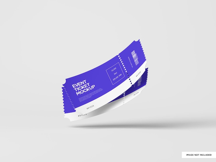 PSD maqueta de entradas para eventos