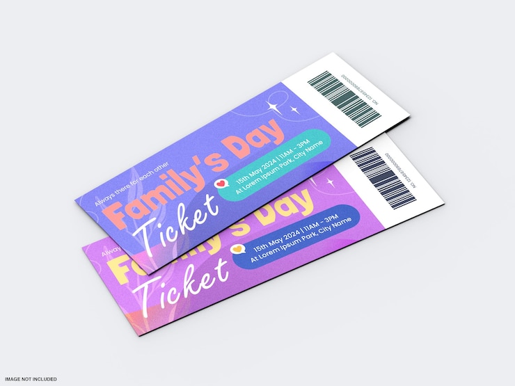 PSD maqueta de entradas para eventos