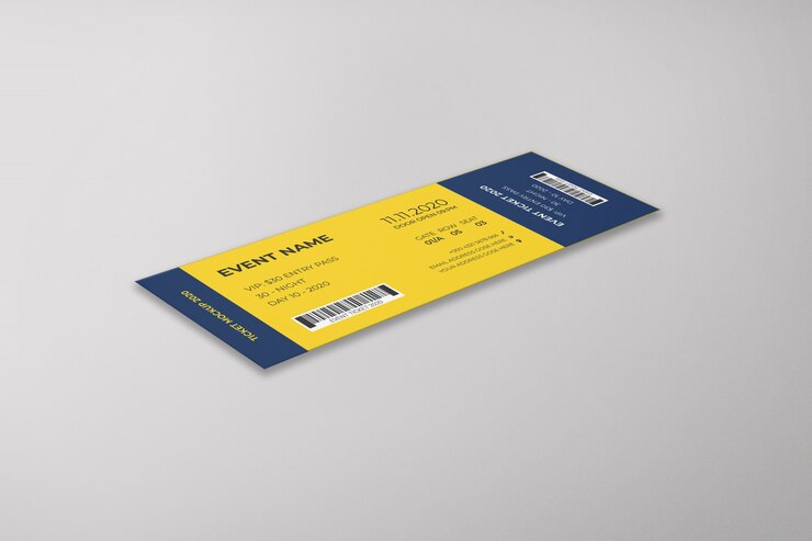 PSD maqueta de entradas para eventos
