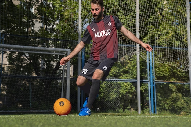 PSD maqueta del equipo de fútbol masculino