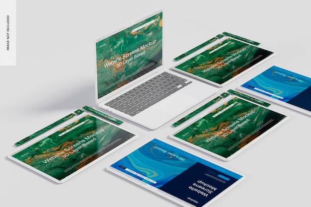 Maqueta de Escena de Laptop, Mosaico