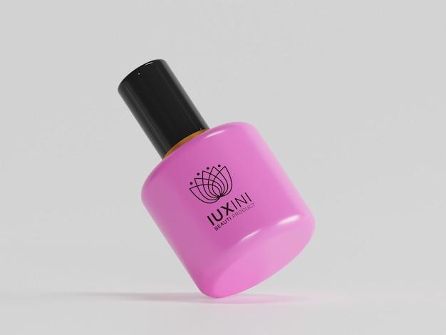 Maqueta de esmalte de uñas cosmético