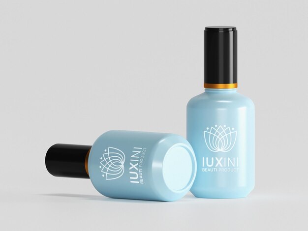 Maqueta de esmalte de uñas cosmético