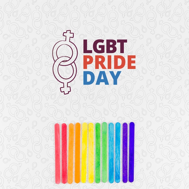 Maqueta de espacio de copia para el día del orgullo LGBT