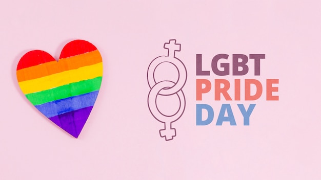 Maqueta de espacio de copia para el día del orgullo LGBT