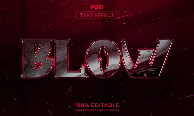 Maqueta de estilo de efecto de logotipo y texto editable en 3d con fondo abstracto oscuro