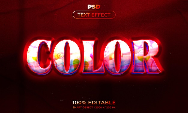 Maqueta de estilo de efecto de logotipo y texto editable en 3d con fondo abstracto oscuro