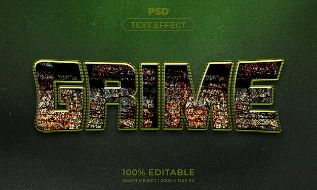 Maqueta de estilo de efecto de logotipo y texto editable en 3d con fondo abstracto oscuro