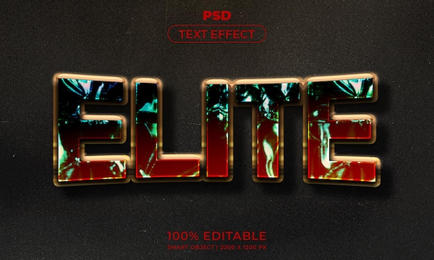 Maqueta de estilo de efecto de logotipo y texto editable en 3d con fondo abstracto oscuro