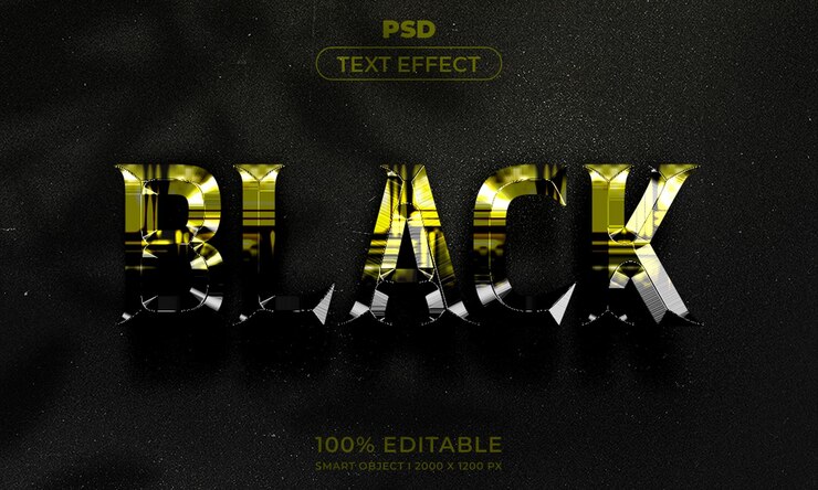 PSD maqueta de estilo de efecto de logotipo y texto editable en 3d con fondo abstracto oscuro