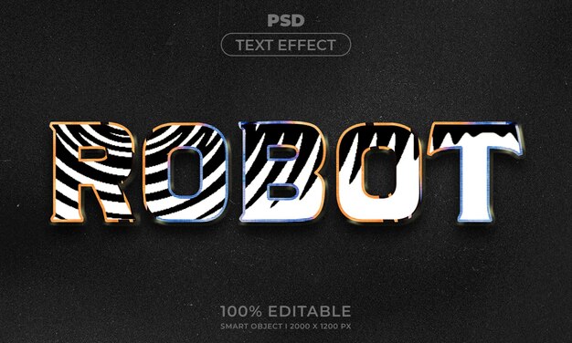 Maqueta de estilo de efecto de logotipo y texto editable en 3d con fondo abstracto oscuro