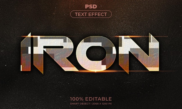 Maqueta de estilo de efecto de logotipo y texto editable en 3d con fondo abstracto oscuro