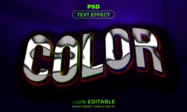 Maqueta de estilo de efecto de logotipo y texto editable en 3d con fondo abstracto oscuro