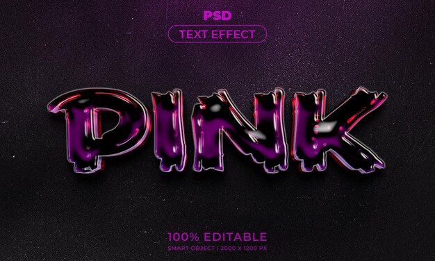 Maqueta de estilo de efecto de logotipo y texto editable en 3d con fondo abstracto oscuro
