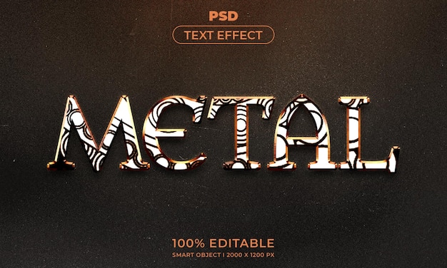 Maqueta de estilo de efecto de logotipo y texto editable en 3d con fondo abstracto oscuro