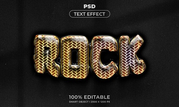 Maqueta de estilo de efecto de logotipo y texto editable en 3d con fondo abstracto oscuro