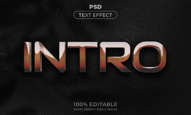 Maqueta de estilo de efecto de logotipo y texto editable en 3d con fondo abstracto oscuro