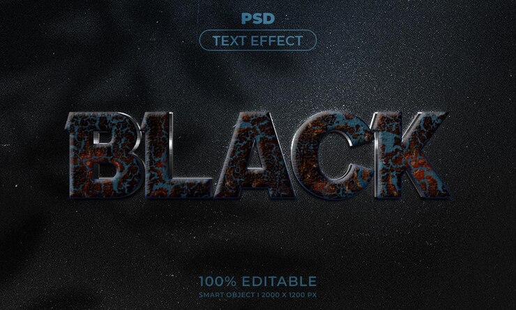 PSD maqueta de estilo de efecto de logotipo y texto editable en 3d con fondo abstracto oscuro