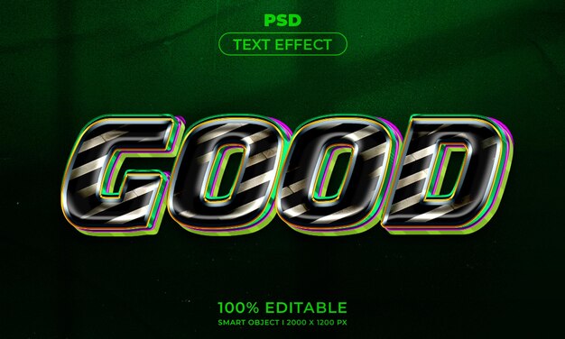 Maqueta de estilo de efecto de logotipo y texto editable en 3d con fondo abstracto oscuro