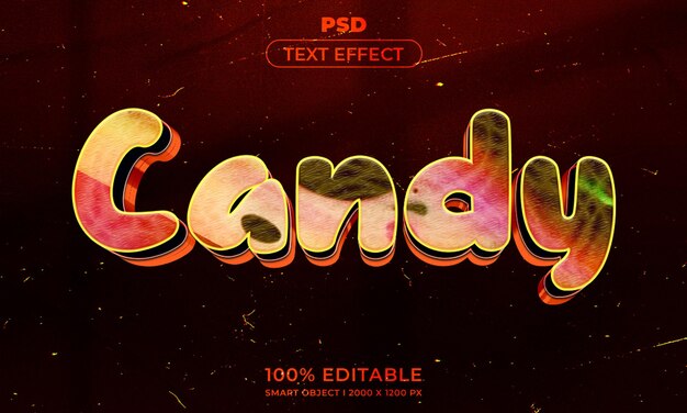 Maqueta de estilo de efecto de logotipo y texto editable en 3d con fondo abstracto oscuro