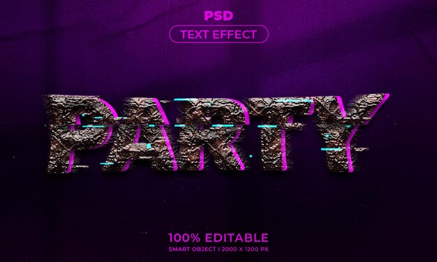 Maqueta de estilo de efecto de logotipo y texto editable en 3d con fondo abstracto oscuro
