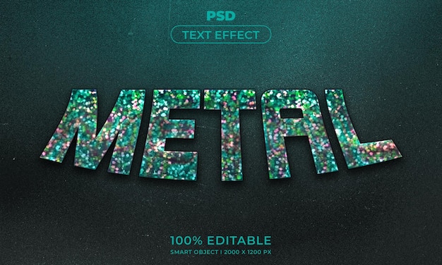 Maqueta de estilo de efecto de logotipo y texto editable en 3d con fondo abstracto oscuro