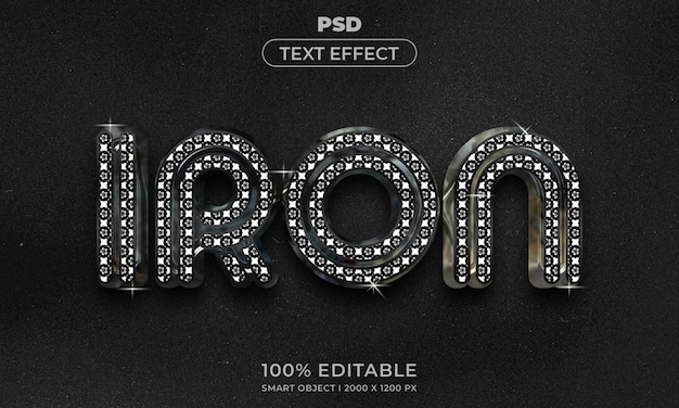 Maqueta de estilo de efecto de logotipo y texto editable en 3d con fondo abstracto oscuro