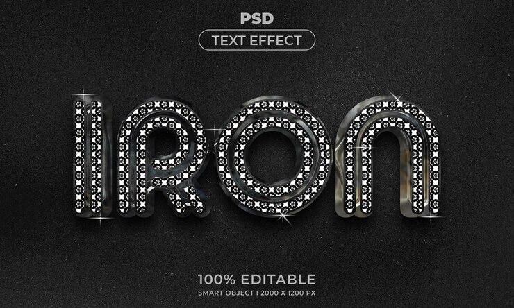 PSD maqueta de estilo de efecto de logotipo y texto editable en 3d con fondo abstracto oscuro