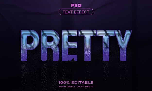 Maqueta de estilo de efecto de logotipo y texto editable en 3d con fondo abstracto oscuro