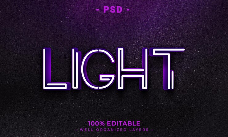 PSD maqueta de estilo de efecto de logotipo y texto editable en 3d con fondo abstracto oscuro