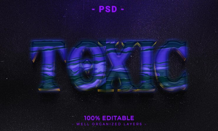 PSD maqueta de estilo de efecto de logotipo y texto editable en 3d con fondo abstracto oscuro