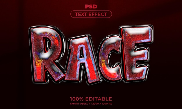 Maqueta de estilo de efecto de logotipo y texto editable en 3d con fondo abstracto oscuro