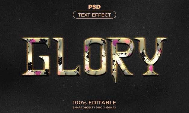 Maqueta de estilo de efecto de logotipo y texto editable en 3d con fondo abstracto oscuro