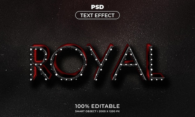 Maqueta de estilo de efecto de logotipo y texto editable en 3d con fondo abstracto oscuro