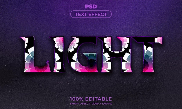 Maqueta de estilo de efecto de logotipo y texto editable en 3d con fondo abstracto oscuro