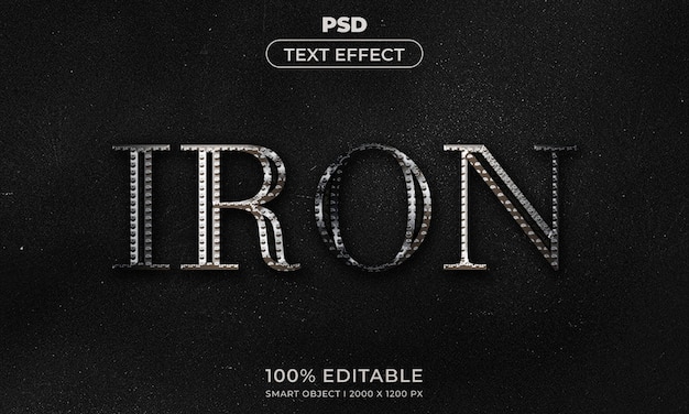 Maqueta de estilo de efecto de logotipo y texto editable en 3d con fondo abstracto oscuro