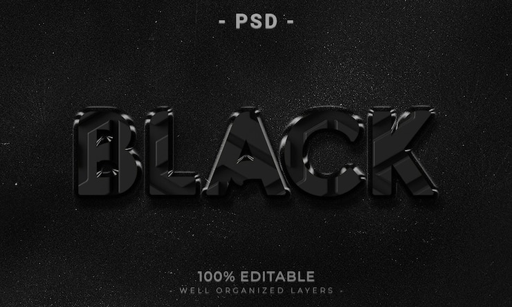 PSD maqueta de estilo de efecto de logotipo y texto editable en 3d con fondo abstracto oscuro