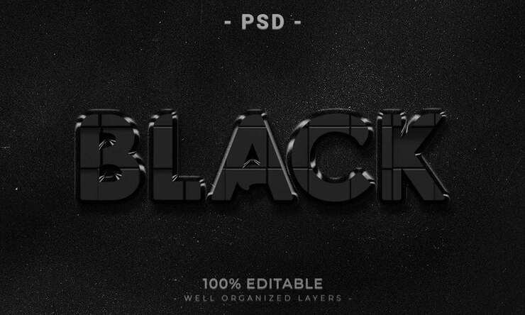 PSD maqueta de estilo de efecto de logotipo y texto editable en 3d con fondo abstracto oscuro