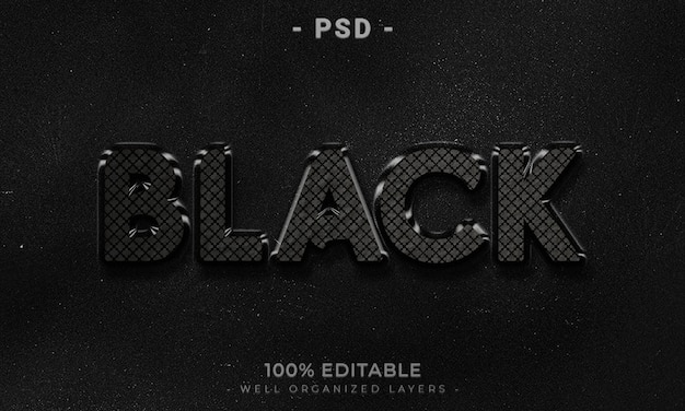 Maqueta de estilo de efecto de logotipo y texto editable en 3d con fondo abstracto oscuro