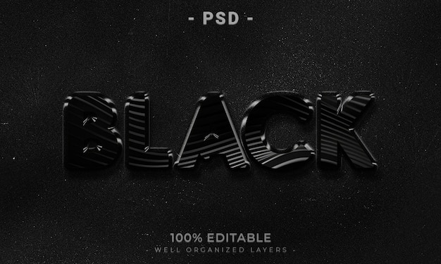 Maqueta de estilo de efecto de logotipo y texto editable en 3d con fondo abstracto oscuro