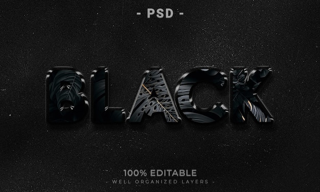 Maqueta de estilo de efecto de logotipo y texto editable en 3d con fondo abstracto oscuro