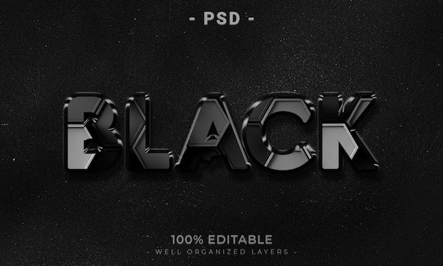 Maqueta de estilo de efecto de logotipo y texto editable en 3d con fondo abstracto oscuro