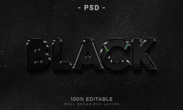 Maqueta de estilo de efecto de logotipo y texto editable en 3d con fondo abstracto oscuro