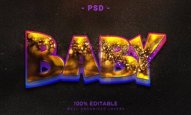 Maqueta de estilo de efecto de logotipo y texto editable en 3d con fondo abstracto oscuro