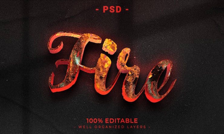 PSD maqueta de estilo de efecto de logotipo y texto editable en 3d con fondo abstracto oscuro