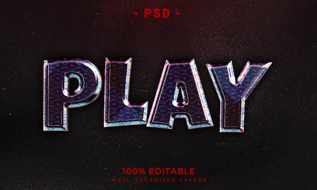 Maqueta de estilo de efecto de logotipo y texto editable en 3d con fondo abstracto oscuro