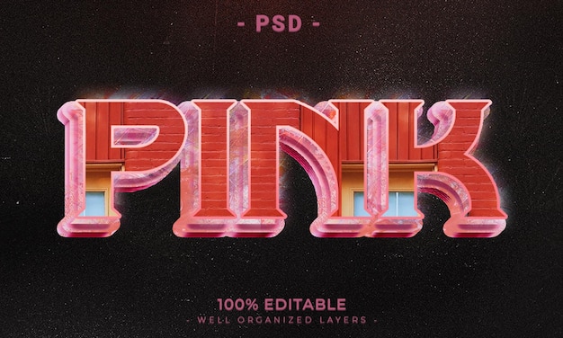 Maqueta de estilo de efecto de logotipo y texto editable en 3d con fondo abstracto oscuro