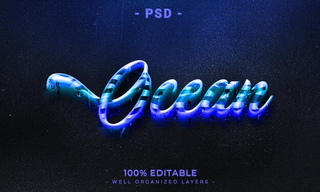 Maqueta de estilo de efecto de logotipo y texto editable en 3d con fondo abstracto oscuro